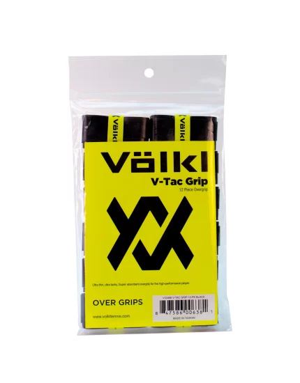 Volkl V-Tac Grip Black (12 pcs.) - 12 piece overgrip