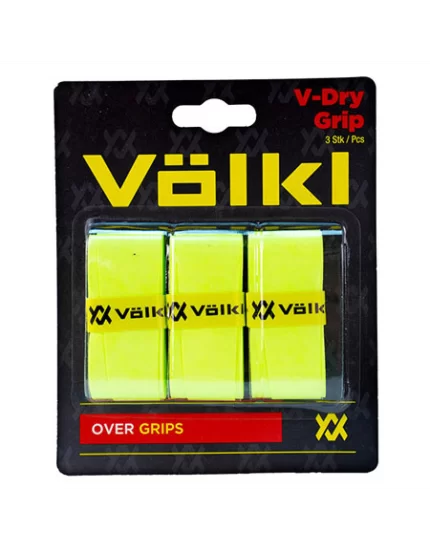 Volkl V-Dry Grip Neon Yellow 3 pcs. - over grips