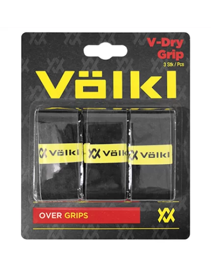 Volkl V-Dry Grip Black 3 pcs. - overgrips