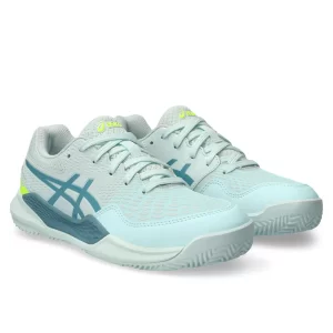 Asics Gel-Resolution 9 GS Clay Soothing Sea Gris Blue - junior tennis shoes