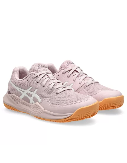 Asics Gel-Resolution 9 GS Clay Watershed Rose White - junior tennis shoes