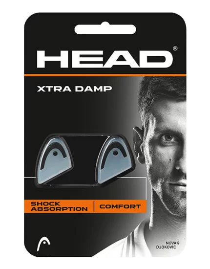 Head Xtra Damp Clear Black 2 Pack