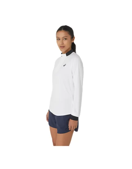 Asics Court LS 1/2 Zip Top - women's tennis shirt