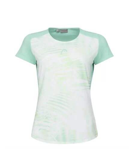 Head TIE-BREAK T-shirt Women Pastel Green Print Vision - women tennis t-shirt