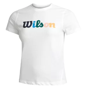 Wilson W Heritage Tee Bright White - womens tennis shirt