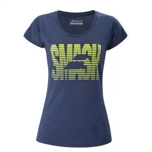 Babolat Exercise Message Tee W Estate Blue Hthr