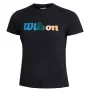 Wilson W Heritage Tee Navy - womens tennis shirt