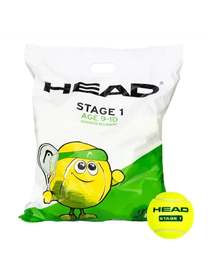 Head Green Stage 1 Polybag 72 - tennis balls