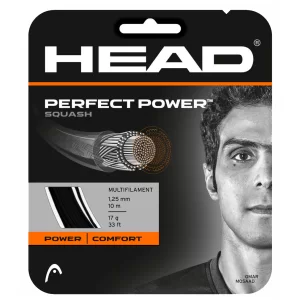 Head Perfect Power Squash Black - squash string