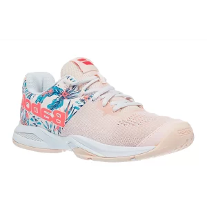 Babolat Propulse Blast AC Silver Peony Flower - women tennis shoes