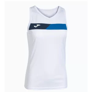 Joma Court Sleeveless Shirt White Royal Navy