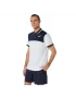 Asics Men Court Polo Shirt Brilliant White Midnight - men's tennis polo shirt