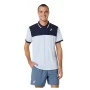 Asics Men Court Polo Shirt Sky Soft Midnight - men's tennis polo shirt