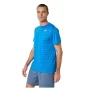 Asics Men Court Stripe SS Top Directoire Blue - men's tennis t-shirt