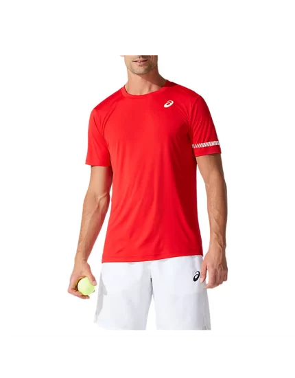 Asics Court M SS Tee Classic Red - men's tennis t-shirt