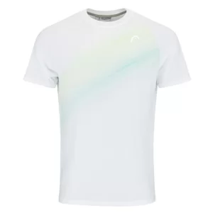 Head PERFORMANCE T-shirt Men White Print Perf - mens tennis tshirt