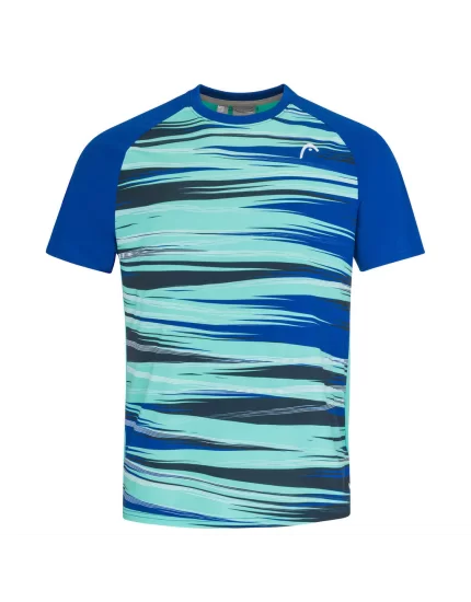 Head TOPSPIN T-shirt Men Royal Print Vision - mens tennis tshirt