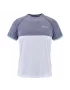 Babolat Play Crew Neck Tee White Blue - tennis shirt