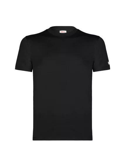 Wilson M Unisex Team Graphic Tee Black - tenis tshirt
