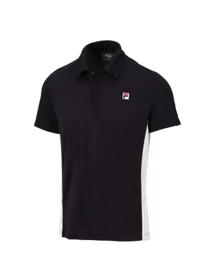 Fila Polo Piero Black White Alyssum - men's tennis T-Shirt 