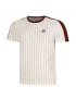 Fila T-Shirt Stripes Jascha 2 White Alyssum Cabernet