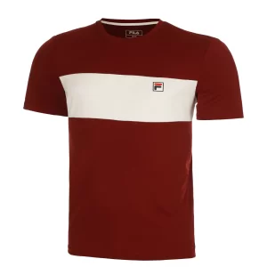 Fila T-Shirt Bosse Cabernet White Alyssum