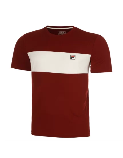 Fila T-Shirt Bosse Cabernet White Alyssum