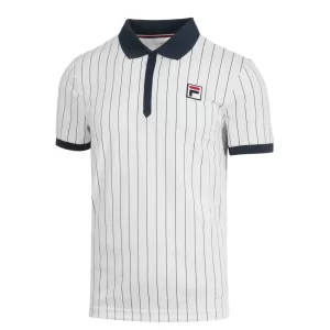 Fila Polo Stripes Bjorn White - Men's tennis T-Shirt 