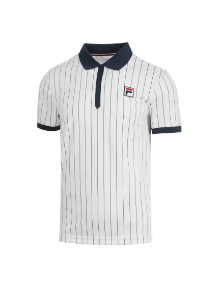 Fila Polo Stripes Bjorn White - Men's tennis T-Shirt 