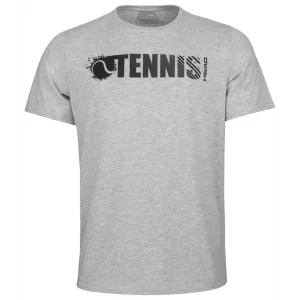 Head FONT T-Shirt M Grey Melange