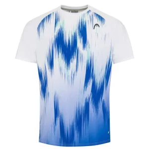 Head TOPSPIN T-Shirt Men White Print Vision - mens tennis tshirt
