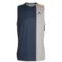 Head PADEL Tank Top Men Grey Orange - ment tenis top