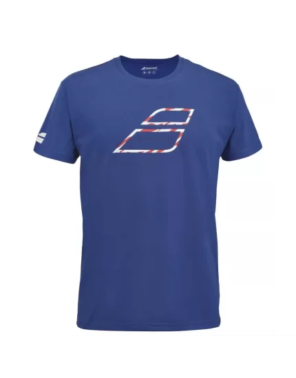 Babolat Exercise Big Flag Tee Sodalite Blue - men's tennis shirt