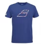 Babolat Exercise Big Flag Tee Sodalite Blue - men's tennis shirt