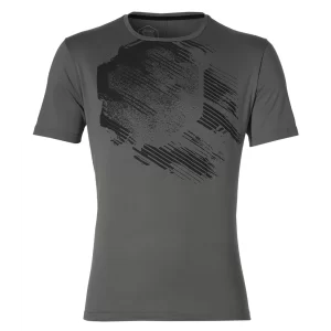 Asics ​Practice Graphics SS Top Grey - koszulka tenisowa