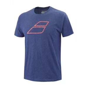 Babolat Exercise Big Flag Men estate blue 2022 - tennis t-shirt