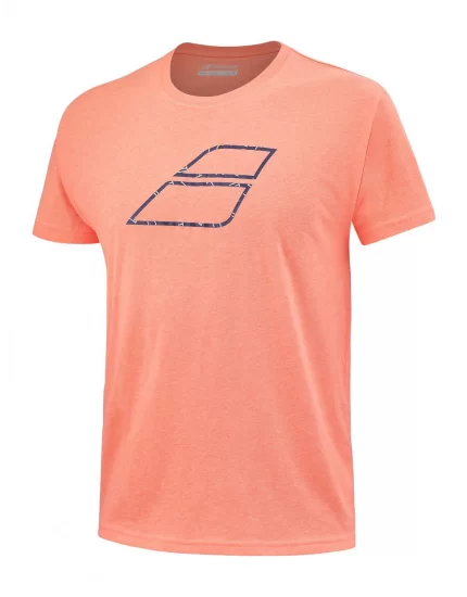 Babolat Exercise Big Flag Men Fluo Strike 2022 - tennis t-shirt