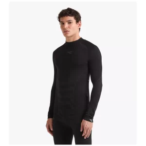 Diadora LS Turtle Neck Stratozero Black - technical clothing