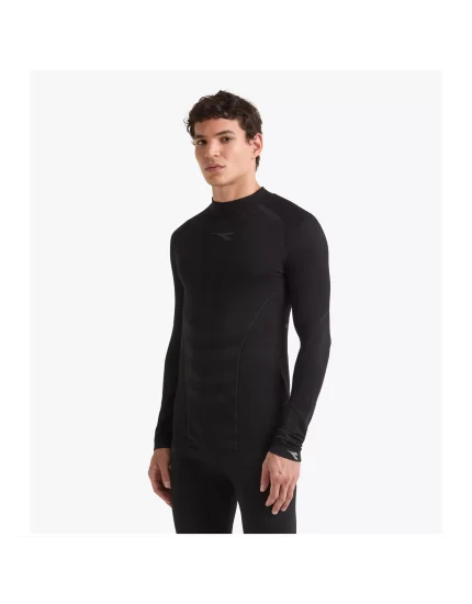 Diadora LS Turtle Neck Stratozero Black - technical clothing