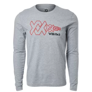 Volkl Flying Chevron Tee Grey Long Sleeve