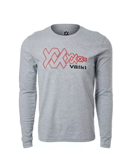 Volkl Flying Chevron Tee Grey Long Sleeve
