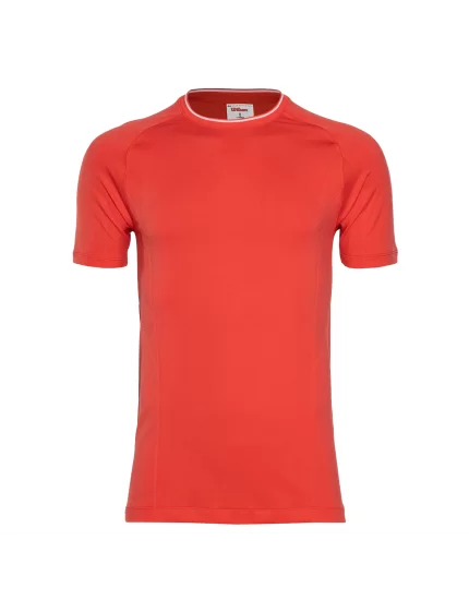 Wilson Team Seamless Crew T-Shirt Infrared - tennis tshirt