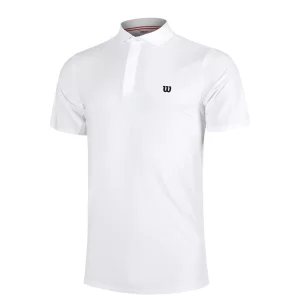 Wilson M League Polo Bright White - mens polo