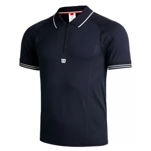 Wilson M Players Seamless Polo Navy - mens tennis polo