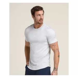 Wilson M Everyday Performance Tee Snow Heather - mens tennis tshirt