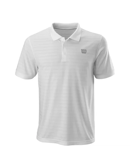 Wilson Stripe Polo Blue White