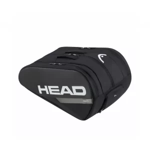 Head Tour Padel Bag L Black White - padel equipment bag