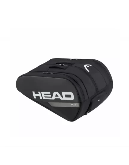 Head Tour Padel Bag L Black White - padel equipment bag