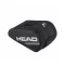 Head Tour Padel Bag L Black White - padel equipment bag