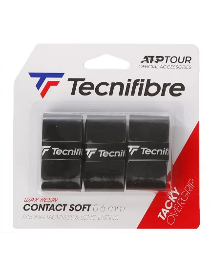 Tecnifibre Pro Contact Soft Black 3 Pack - overgrip